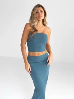 Alessia Bandeau Top - Dark Teal 4 Alessia Bandeau Top - Dark Teal -BLAKELY CLOTHING SHOP B118 4DarkTeal 02D