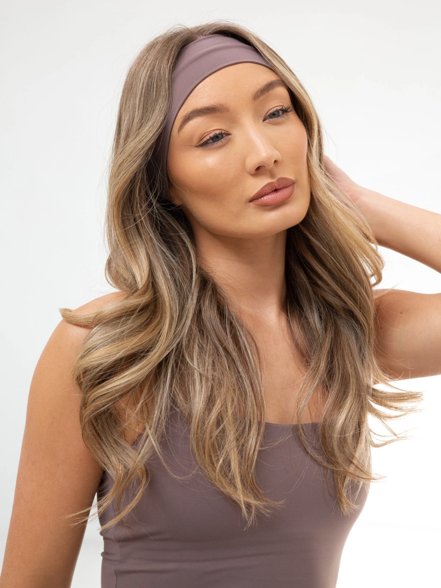 Studio Headband - Mauve Brown Studio Headband - Mauve Brown -BLAKELY CLOTHING SHOP B11GLightBrown 04D