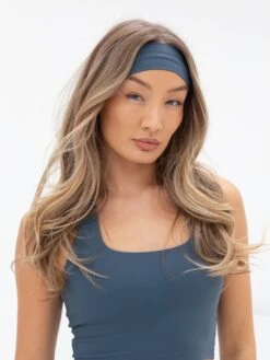 Studio Headband - Slate Blue 5 Studio Headband - Slate Blue -BLAKELY CLOTHING SHOP B11GSlateblue 03D