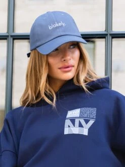 Sami Cap - Mid Blue -BLAKELY CLOTHING SHOP B309CBLUED