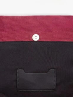 Blakely Label Tote Bag - Burgundy -BLAKELY CLOTHING SHOP B5039BURGUNDY03D