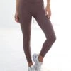 Studio Crossover Leggings - Mauve Brown 2 Studio Crossover Leggings - Mauve Brown -BLAKELY CLOTHING SHOP B602LightBrownLEADD