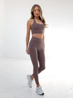 Studio Crossover Leggings - Mauve Brown -BLAKELY CLOTHING SHOP B614Lightbrown 03D ab1f6aad 87d8 40cd b672 5894bcd395cd