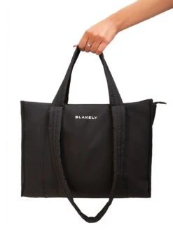Blakely Nylon Tote Bag - Black 4 Blakely Nylon Tote Bag - Black -BLAKELY CLOTHING SHOP BG032BLACKD 2