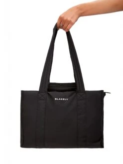 Blakely Nylon Tote Bag - Black 5 Blakely Nylon Tote Bag - Black -BLAKELY CLOTHING SHOP BG032BLACKD