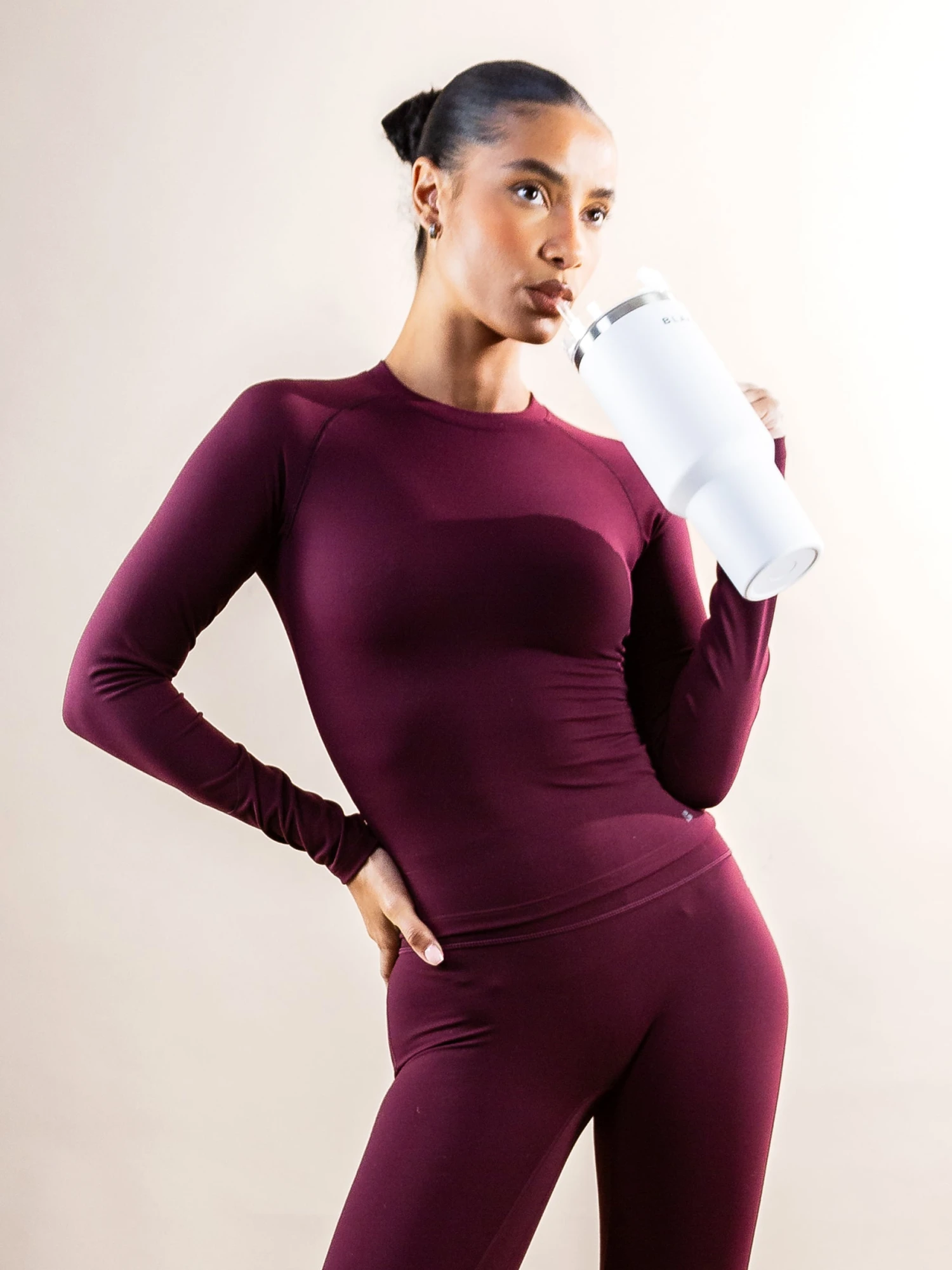 Apex Pro Long Sleeve Top - Deep Burgundy Apex Pro Long Sleeve Top - Deep Burgundy -BLAKELY CLOTHING SHOP Blackout Apex Ming.2 391