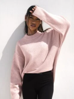 Oversized Knitted Jumper - Marshmallow Pink -BLAKELY CLOTHING SHOP BrandPink 02D 0054a05c 7710 4f31 b945 6fa41043468b