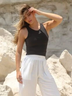 Sofia Soft Vest - Black 5 Sofia Soft Vest - Black -BLAKELY CLOTHING SHOP Brand 02D