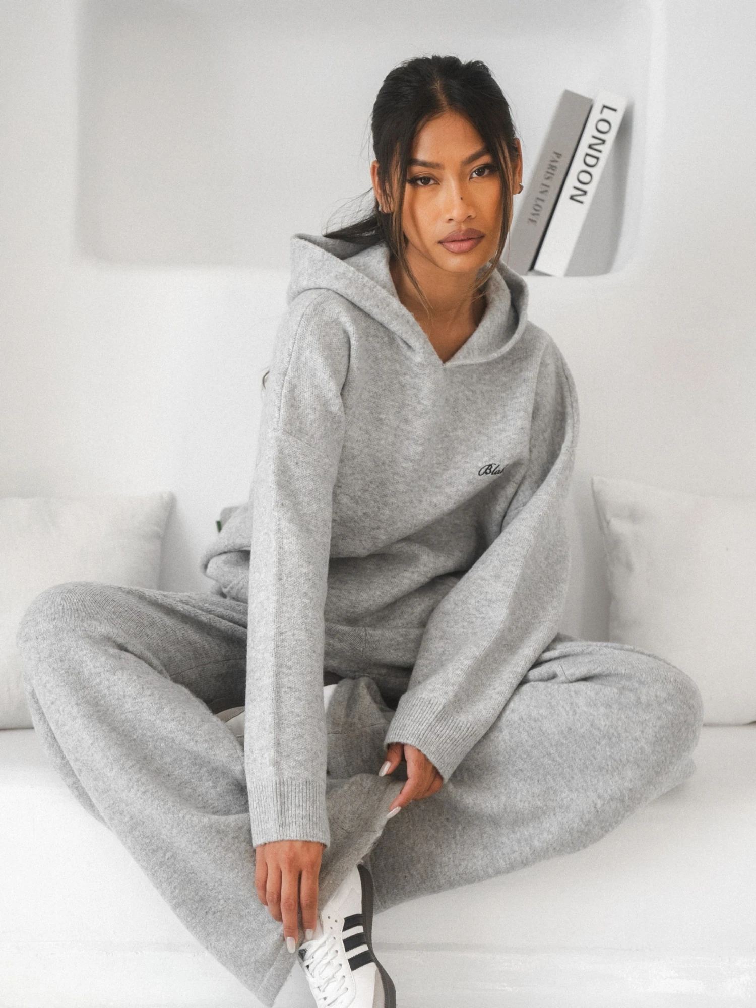 Knitted Wide Leg Sweatpants - Marl Grey Knitted Wide Leg Sweatpants - Marl Grey -BLAKELY CLOTHING SHOP Brand 25D 40ea439b 16c7 43fd 8908 520dff7bc4a5