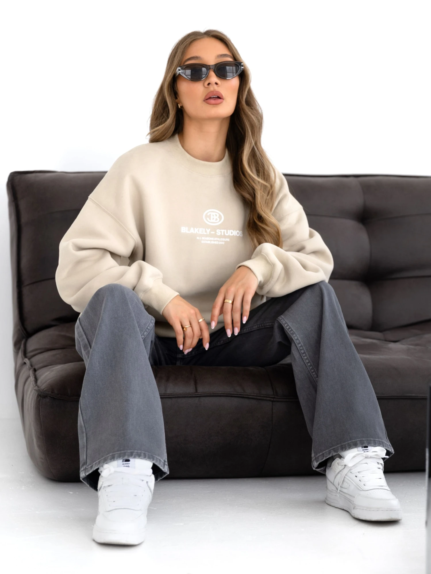 Madison Oversized Jumper - Dune Madison Oversized Jumper - Dune -BLAKELY CLOTHING SHOP CBBRANDWOMENSD 6