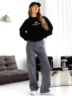 Madison Oversized Jumper - Black -BLAKELY CLOTHING SHOP CBBRANDWOMENSD 8