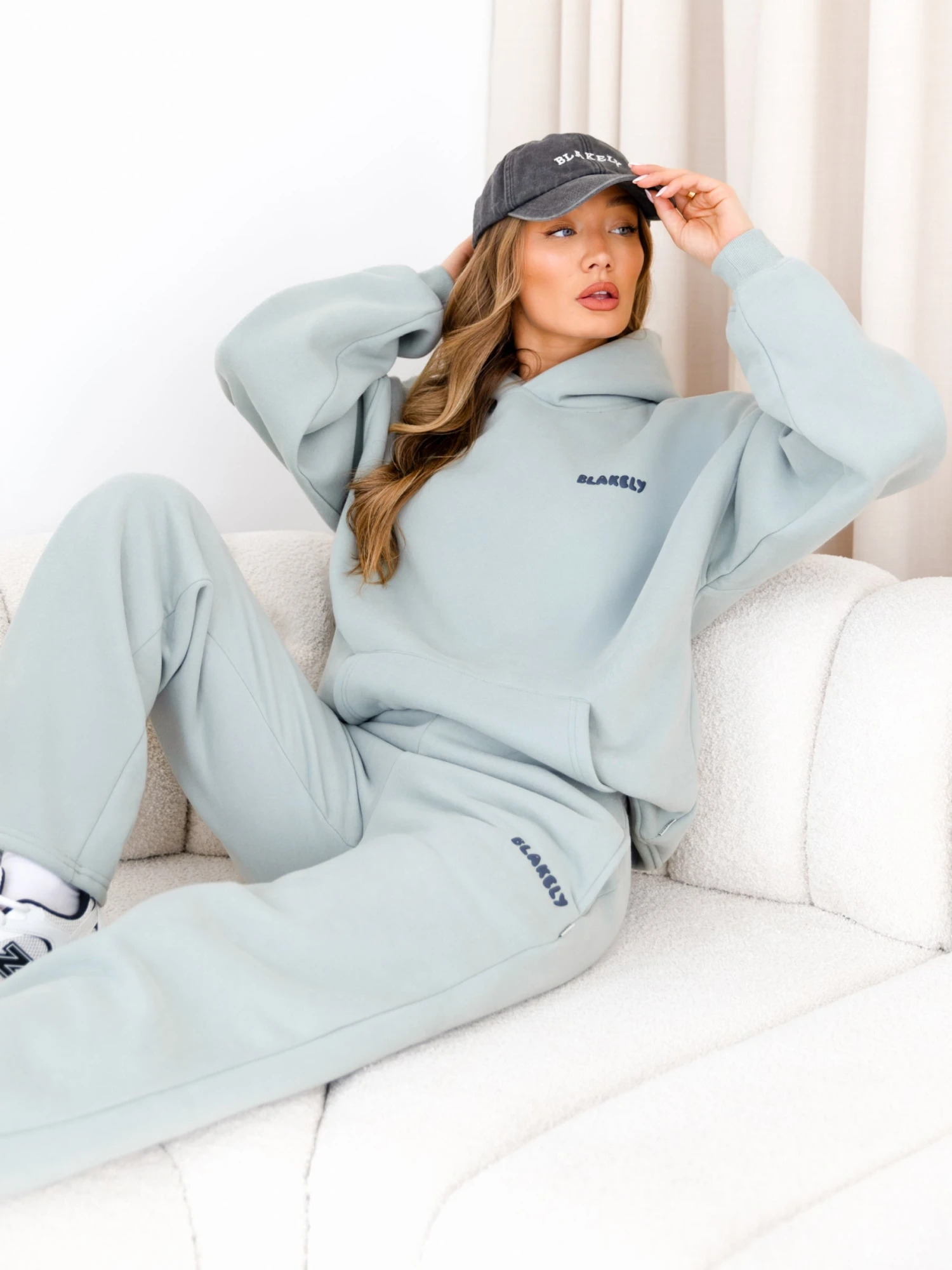 Cloud Print Wide Leg Sweatpants - Mineral Blue Cloud Print Wide Leg Sweatpants - Mineral Blue -BLAKELY CLOTHING SHOP CLOUDBRANDD 4