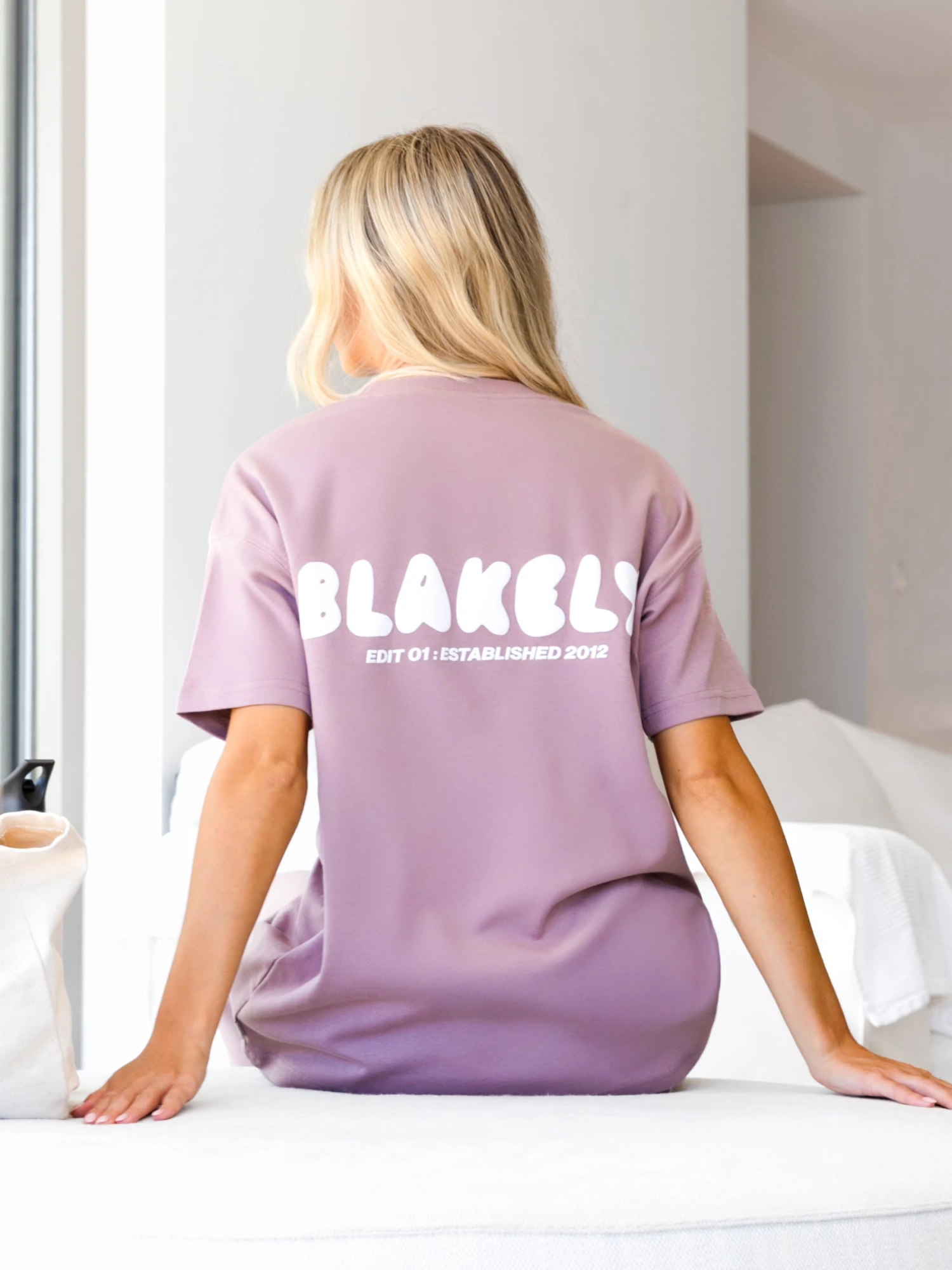 Cloud Print Oversized T-Shirt - Dusty Pink Cloud Print Oversized T-Shirt - Dusty Pink -BLAKELY CLOTHING SHOP CLOUDBRANDD 8
