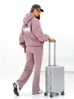 Cloud Print Oversized Hoodie - Dusty Pink -BLAKELY CLOTHING SHOP DUSTYPINK1 2