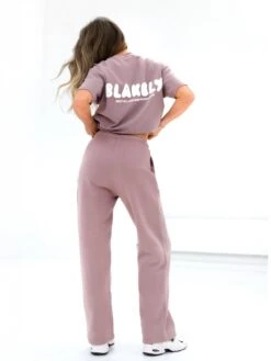 Cloud Print Wide Leg Sweatpants - Dusty Pink -BLAKELY CLOTHING SHOP DUSTYPINKD 4