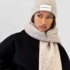 Label Knit Beanie - Toasted Taupe -BLAKELY CLOTHING SHOP H132BEIGE LEADD