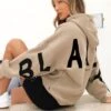 Isabel Oversized Hoodie - Tan -BLAKELY CLOTHING SHOP ISABELTAN