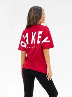 Isabel Oversized T-Shirt - Cherry Red