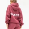 Amelie Oversized Hoodie - Dark Pink