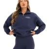 Active Studios 1/4 Zip Jumper - True Navy -BLAKELY CLOTHING SHOP LEAD218ANAVY04D