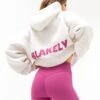Amelie Oversized Hoodie - Marl White & Pink -BLAKELY CLOTHING SHOP LEAD2693PMARLWHITE06D