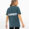 Amelie Oversized T-Shirt - Teal Green