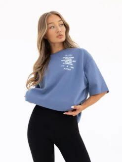 Apex 610 Ultra Oversized T-Shirt - Dusty Blue