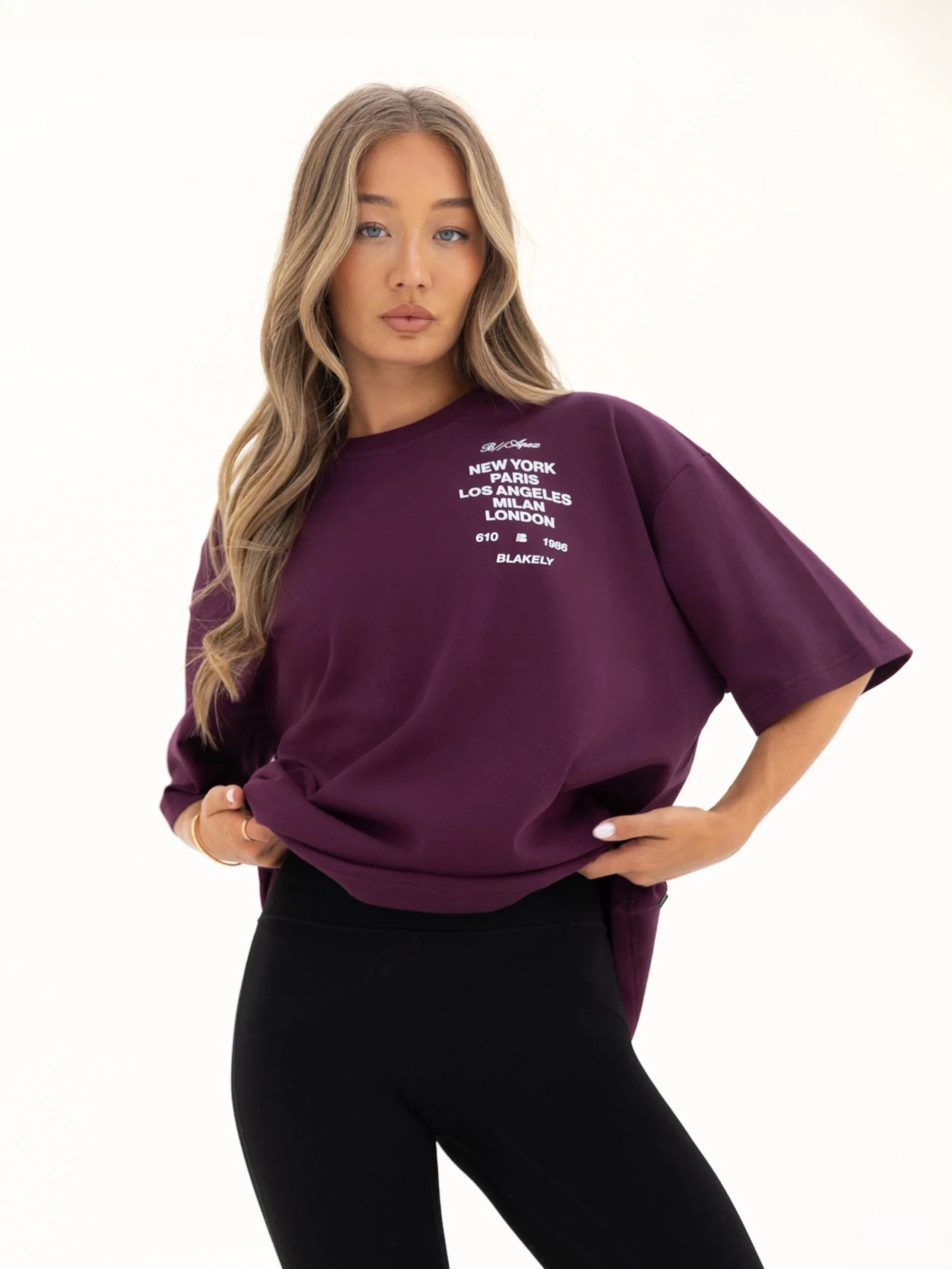 Apex 610 Ultra Oversized T-Shirt - Burgundy Apex 610 Ultra Oversized T-Shirt - Burgundy -BLAKELY CLOTHING SHOP LEAD3254BURGUNDY06D