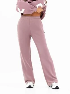 Isabel Wide Leg Sweatpants - Dusty Pink