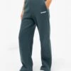 Amelie Wide Leg Sweatpants - Teal Green