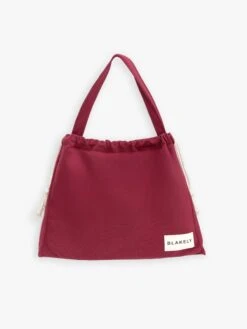 Blakely Label Tote Bag - Burgundy