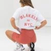 NYC Oversized T-Shirt - White & Sunrise Coral -BLAKELY CLOTHING SHOP LEADD bd2395bc 5570 4e6e a814 58ca918a6b16