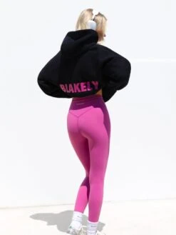 Amelie Oversized Hoodie - Black & Pink -BLAKELY CLOTHING SHOP MONOPINKBRANDD