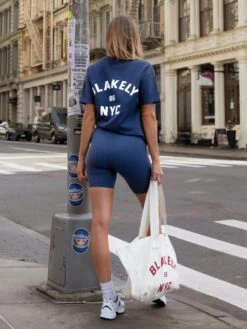 NYC Oversized T-Shirt - True Navy 4 NYC Oversized T-Shirt - True Navy -BLAKELY CLOTHING SHOP NYC86BRANDD 35