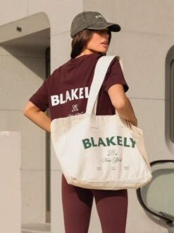 NY Crest Tote Bag - Natural -BLAKELY CLOTHING SHOP NYCRESTTOTED 3