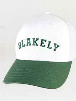 Varsity Cap - Green & White -BLAKELY CLOTHING SHOP VARSITYCAPGREEND 2
