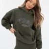 Yoga Oversized Hoodie - Khaki Green -BLAKELY CLOTHING SHOP YOGAKHAKI