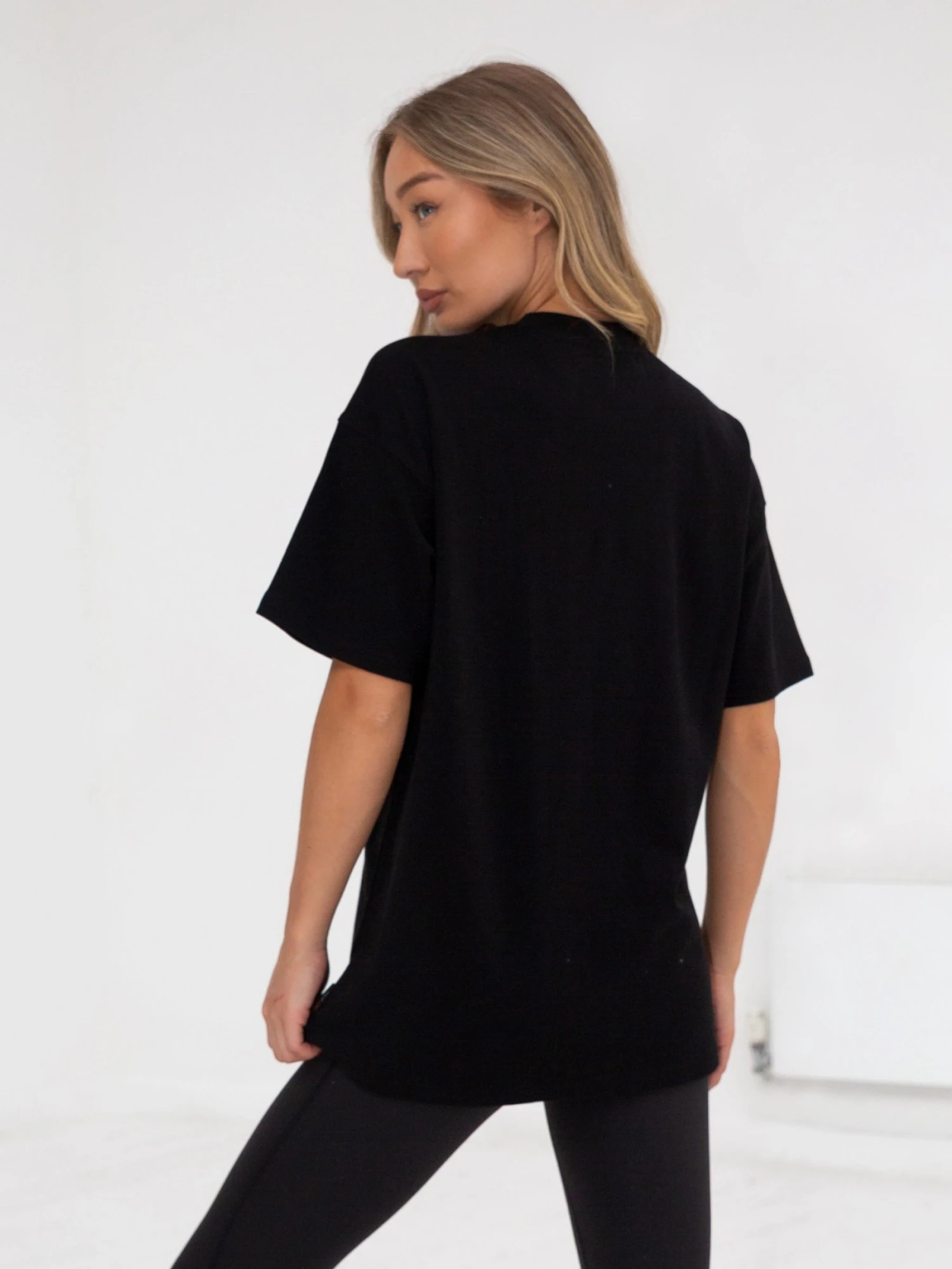 Series Oversized T-Shirt - Black Series Oversized T-Shirt - Black -BLAKELY CLOTHING SHOP edit1966AWBlack 05D
