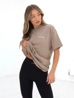Series Oversized T-Shirt - Washed Khaki -BLAKELY CLOTHING SHOP edit1966AWBrown 04D ae58da1a 2860 497f b66c e9e0a2ad287e