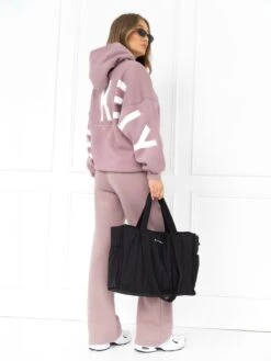 Isabel Wide Leg Sweatpants - Dusty Pink -BLAKELY CLOTHING SHOP isabejoggerbrandD 1