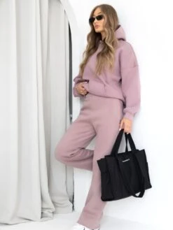Isabel Wide Leg Sweatpants - Dusty Pink -BLAKELY CLOTHING SHOP isabejoggerbrandD