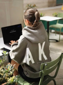 Isabel Oversized Hoodie - Safari Green -BLAKELY CLOTHING SHOP safarigreen2